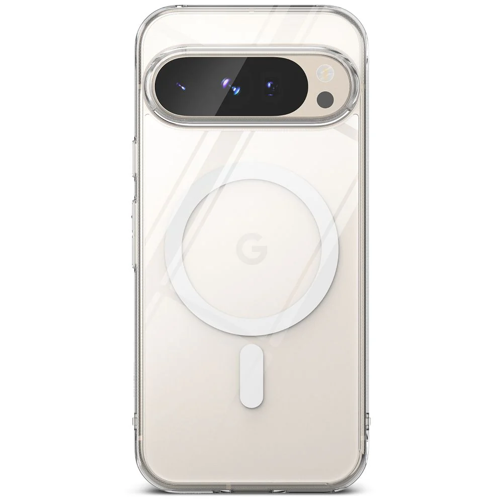 Handyhülle für Google Pixel 9 / 9 Pro, Ringke Fusion Magnetic, Transparent und Weiß - Image 4