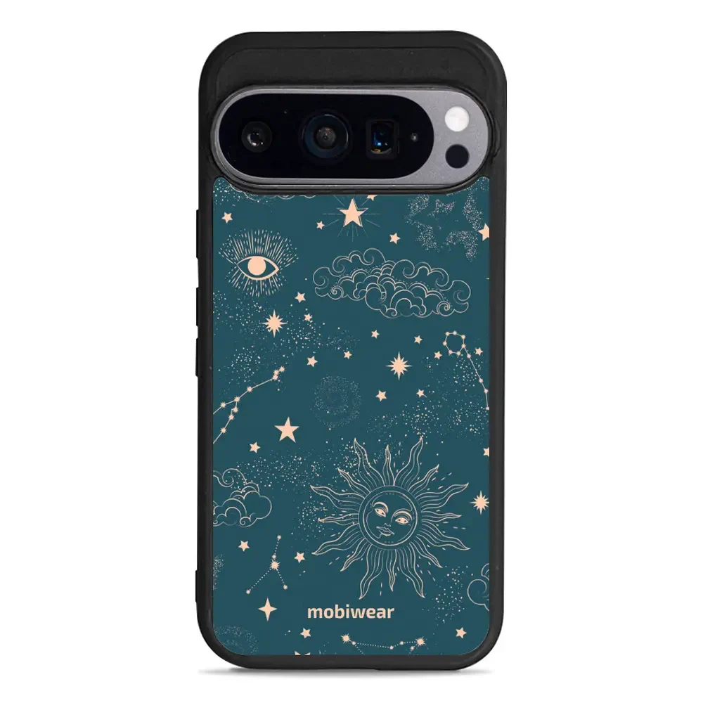Handyhülle für Google Pixel 9 Pro, Mobiwear Glossy Case, Astraler Staub