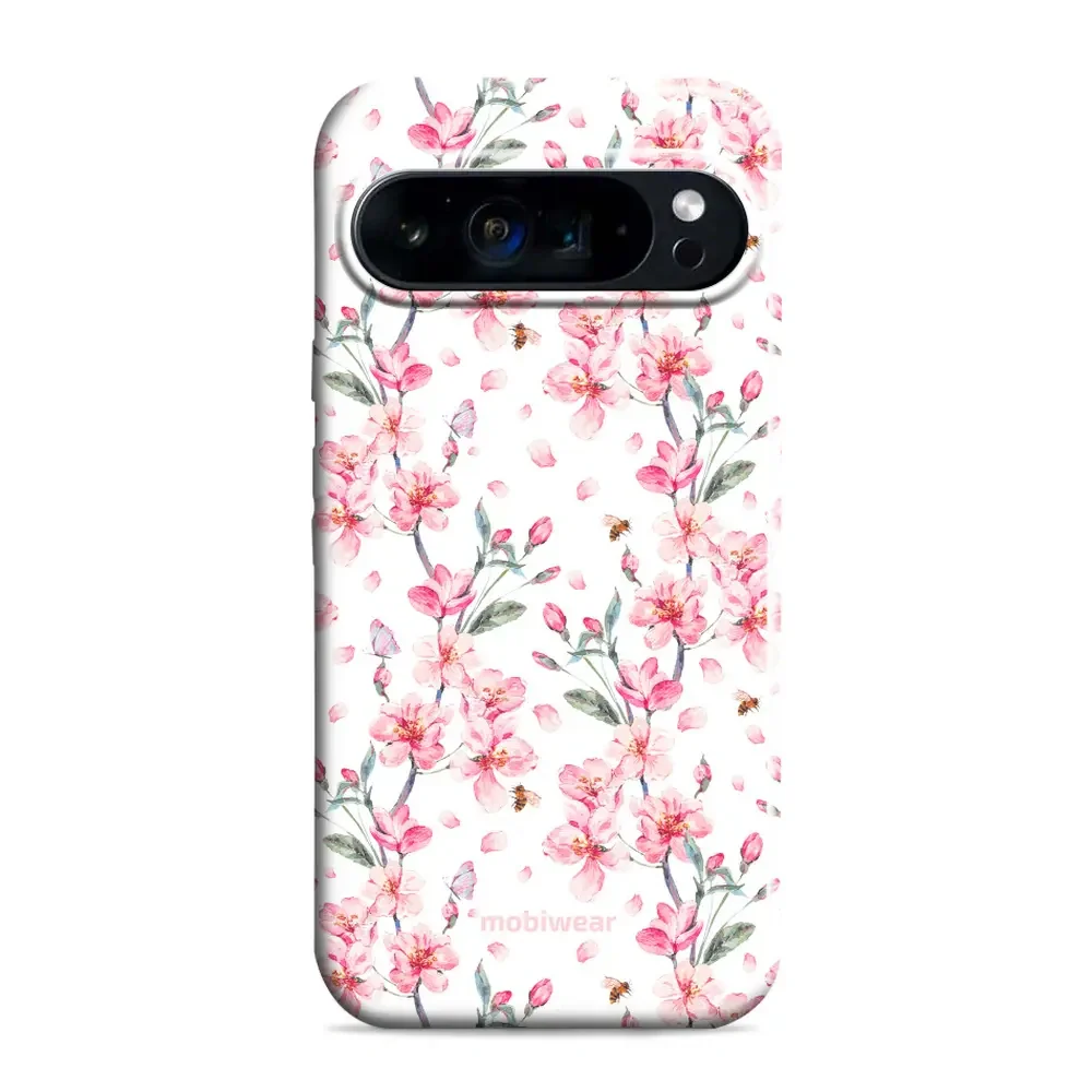 Handyhülle für Google Pixel 9 Pro XL, Mobiwear Elite Pro, Japanischer Blumenstrauß