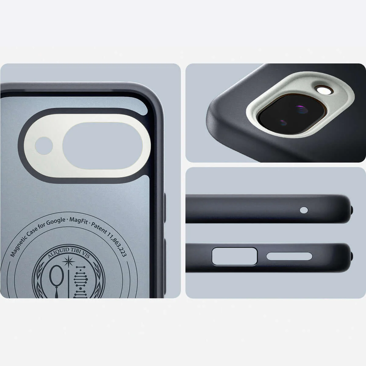 Handyhülle für Google Pixel 9a, Spigen Nano Pop Mag mit MagSafe, Schwarz-Grau - Image 12