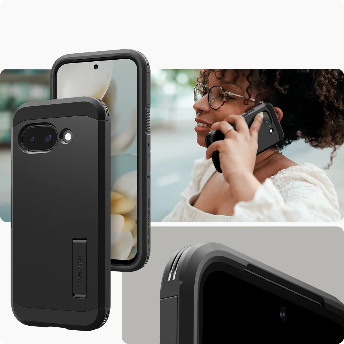Handyhülle für Google Pixel 9a, Spigen Tough Armor Mag mit MagSafe, Schwarz - Image 11