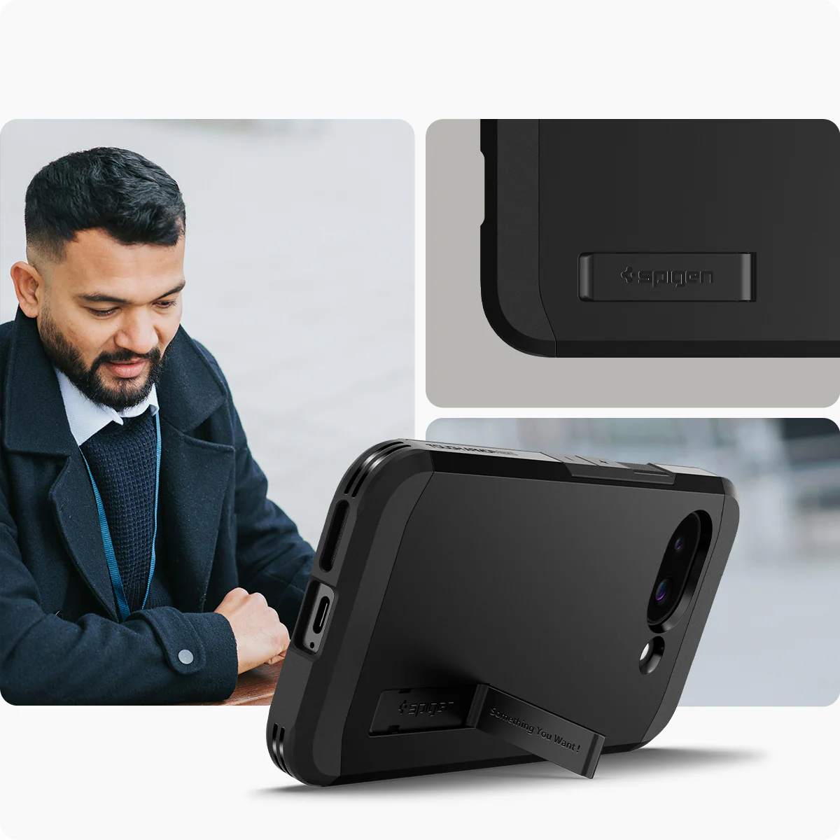 Handyhülle für Google Pixel 9a, Spigen Tough Armor Mag mit MagSafe, Schwarz - Image 12