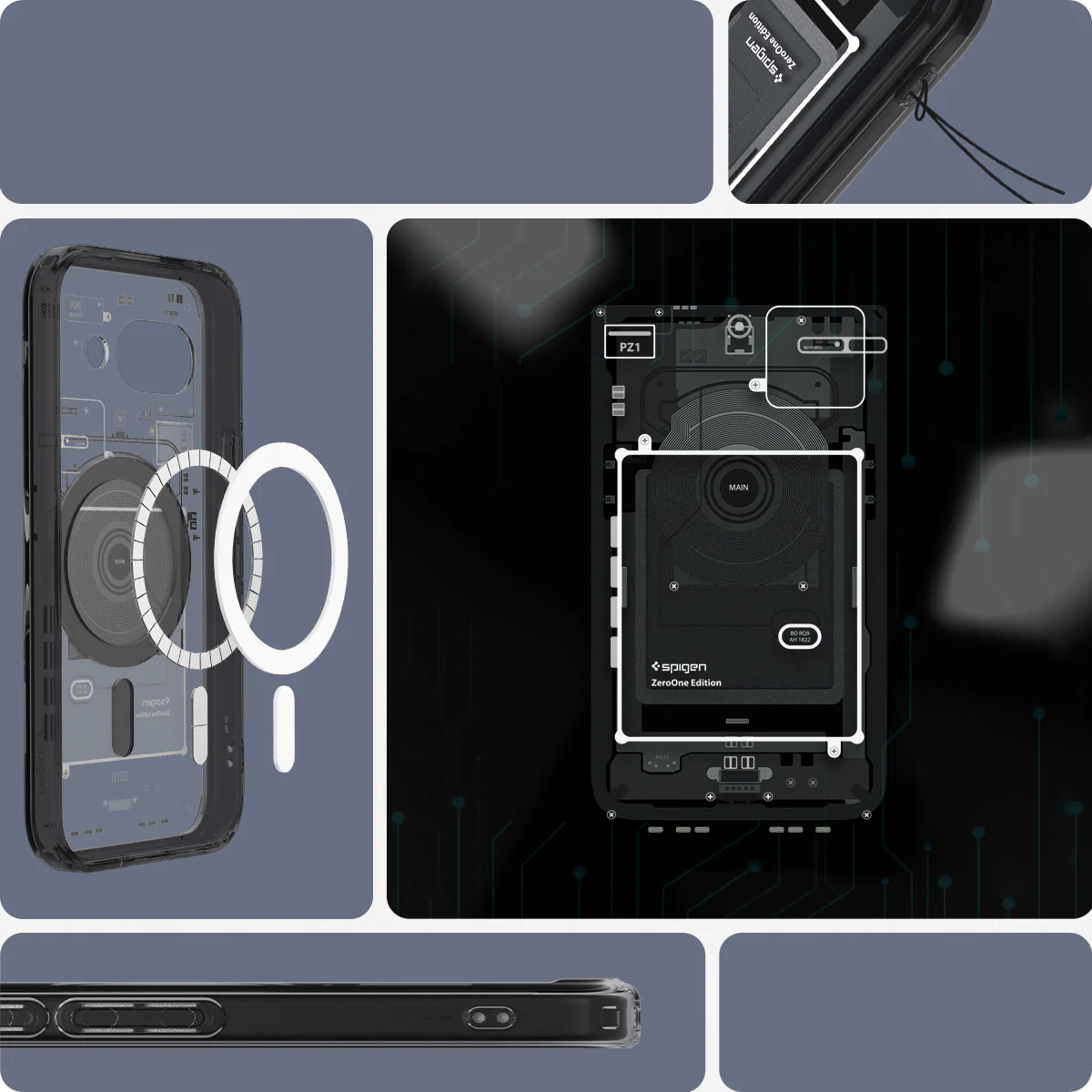 Handyhülle für Google Pixel 9a, Spigen Ultra Hybrid Mag mit MagSafe, Rauchfarben-Grau (Zero One) - Image 10