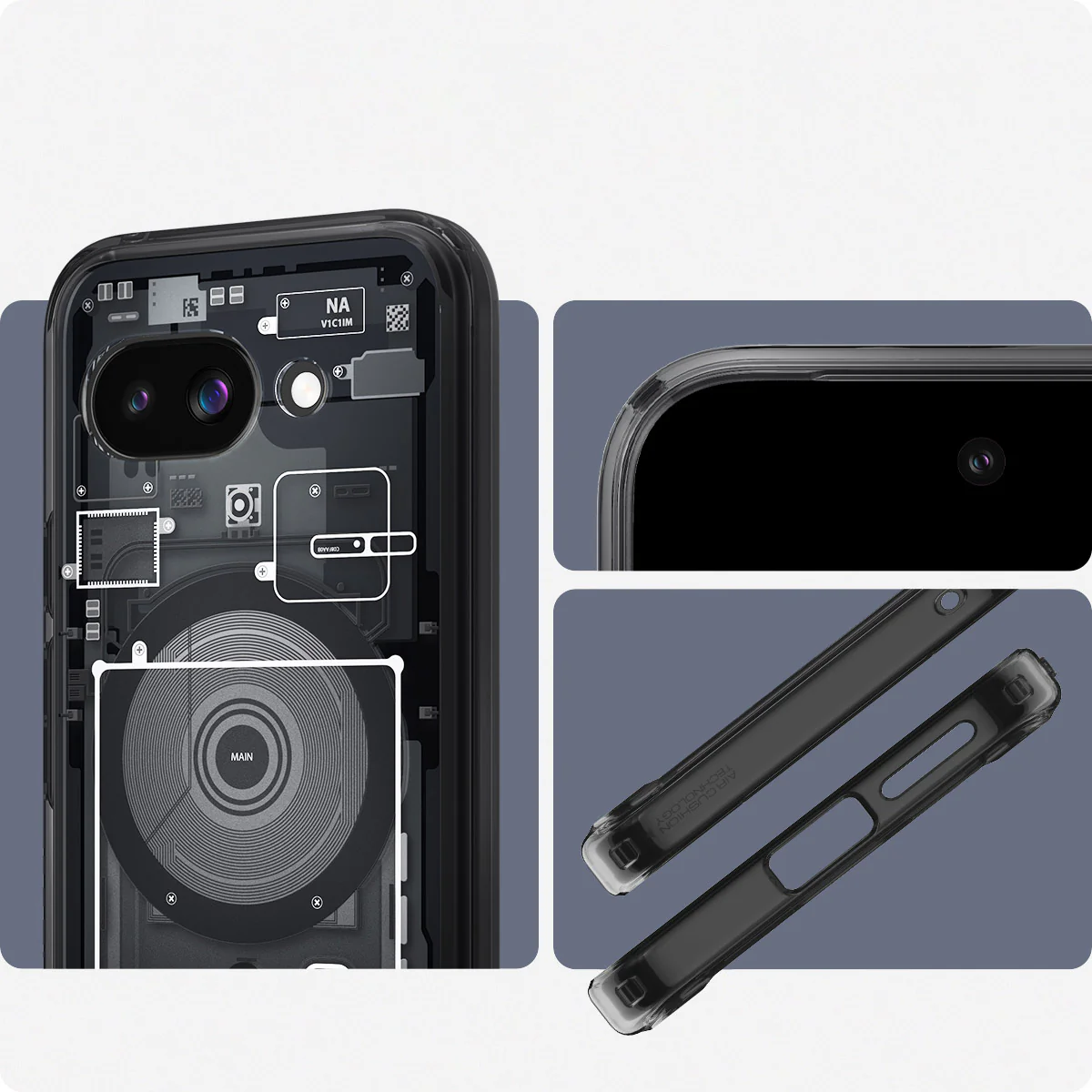 Handyhülle für Google Pixel 9a, Spigen Ultra Hybrid Mag mit MagSafe, Rauchfarben-Grau (Zero One) - Image 11