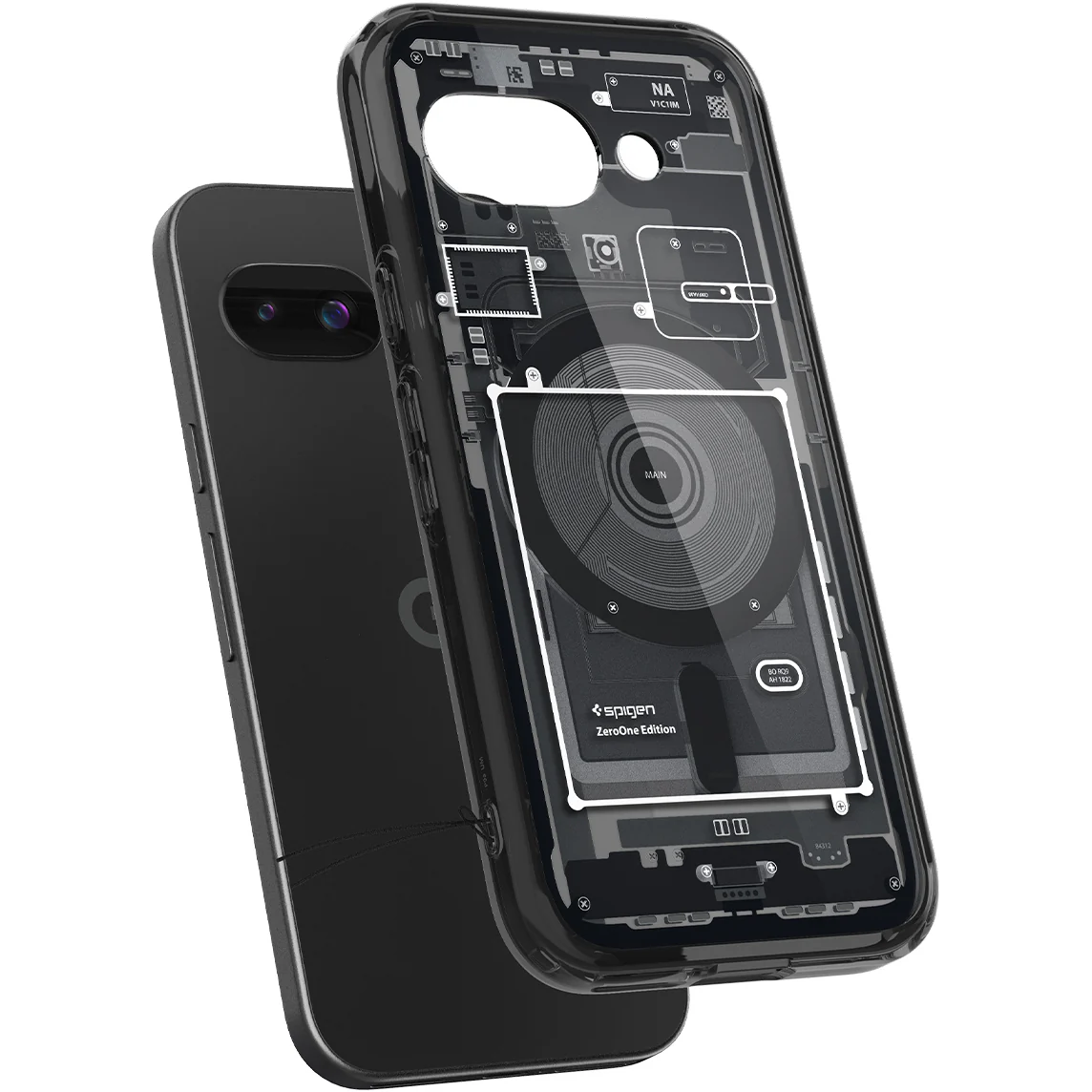 Handyhülle für Google Pixel 9a, Spigen Ultra Hybrid Mag mit MagSafe, Rauchfarben-Grau (Zero One) - Image 2