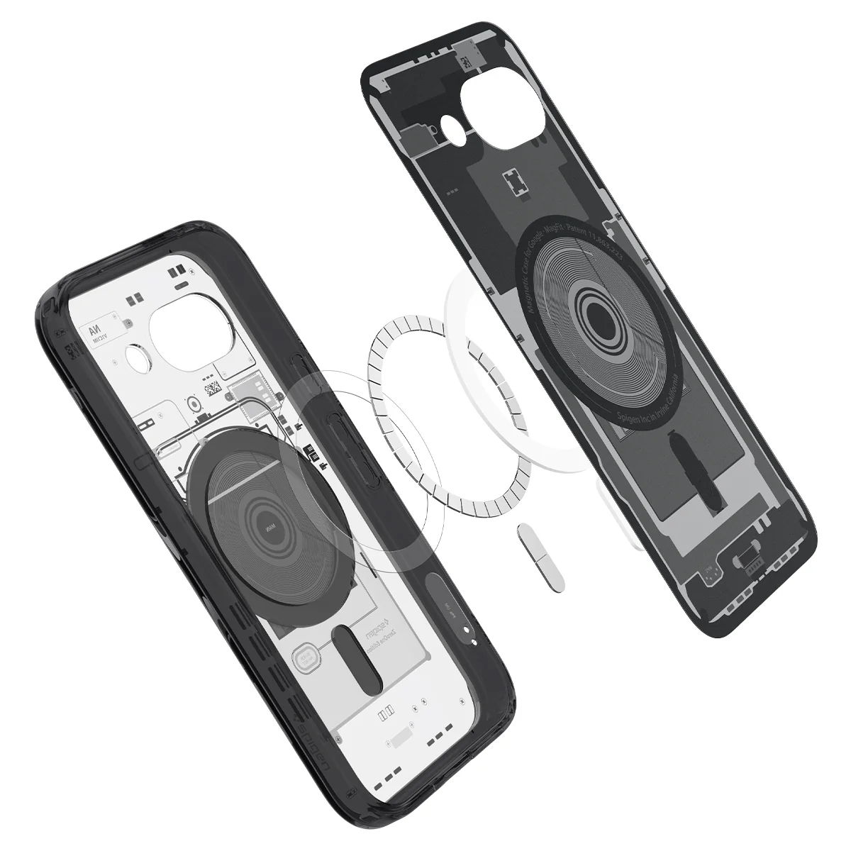 Handyhülle für Google Pixel 9a, Spigen Ultra Hybrid Mag mit MagSafe, Rauchfarben-Grau (Zero One) - Image 8