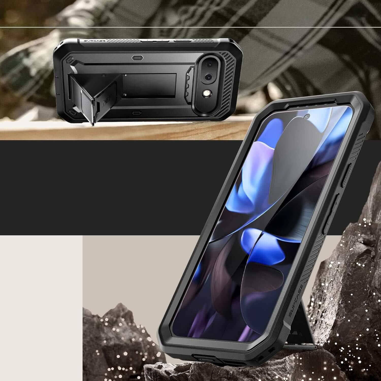 Handyhülle für Google Pixel 9a, Supcase UB Pro SP, Schwarz - Image 5