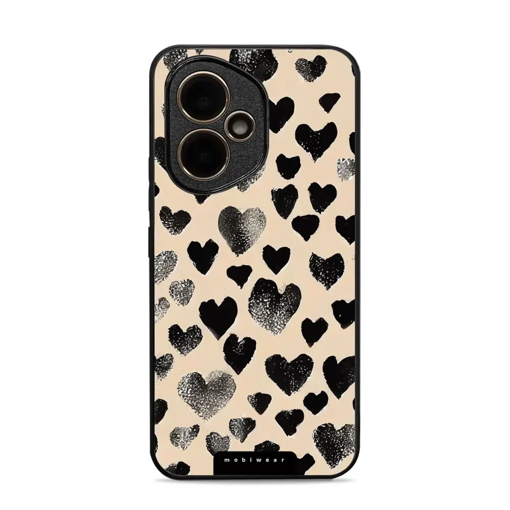 Handyhülle für Honor 400 5G, Mobiwear Glossy Case, Beige Liebe