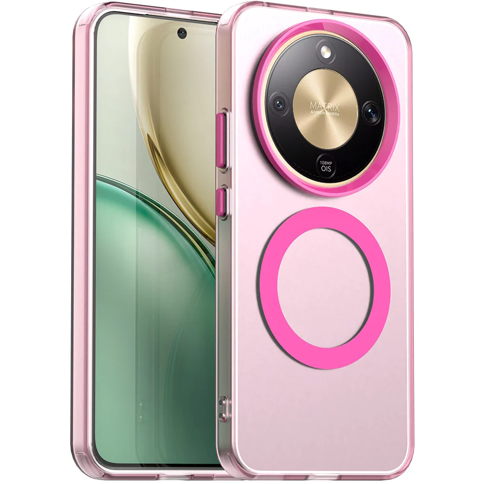 Handyhülle für Honor Magic8 Lite, Techsuit CandyCase MagSafe, Rosa