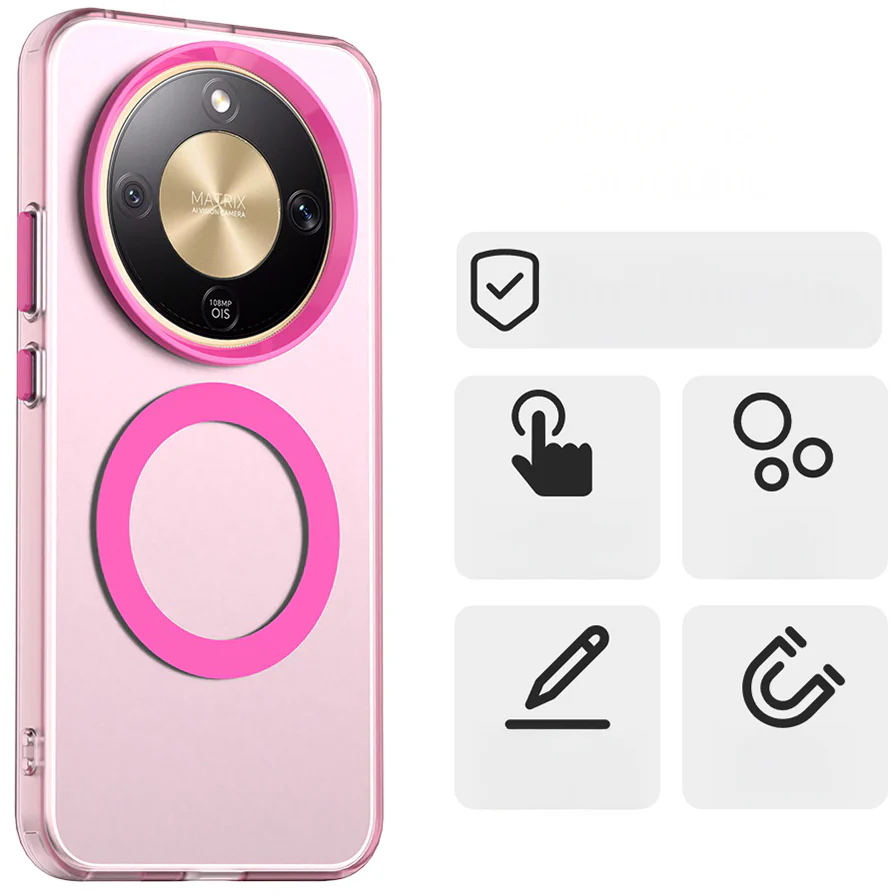 Handyhülle für Honor Magic8 Lite, Techsuit CandyCase MagSafe, Rosa - Image 2