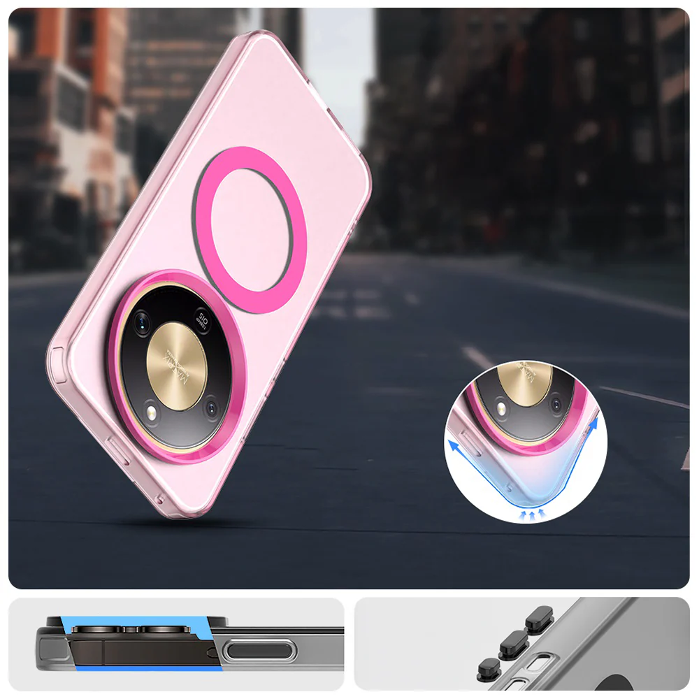 Handyhülle für Honor Magic8 Lite, Techsuit CandyCase MagSafe, Rosa - Image 5