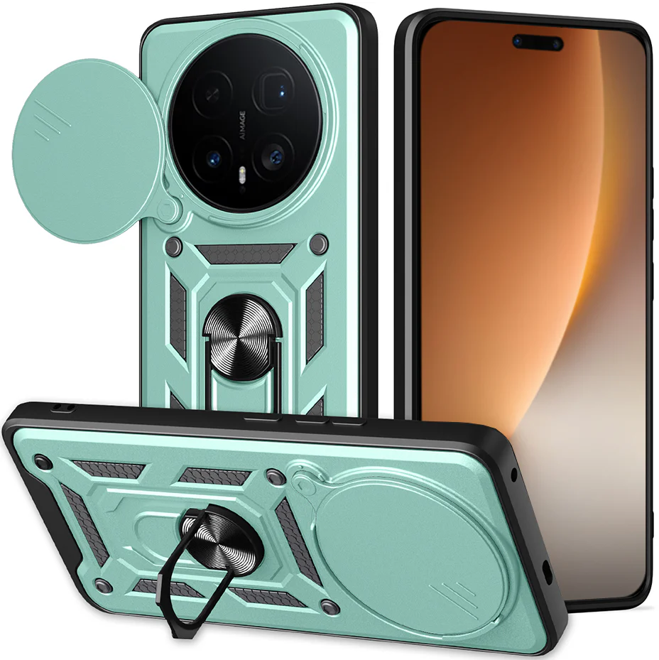 Handyhülle für Honor Magic8 Pro, Techsuit CamShield Series, Grün-Schwarz
