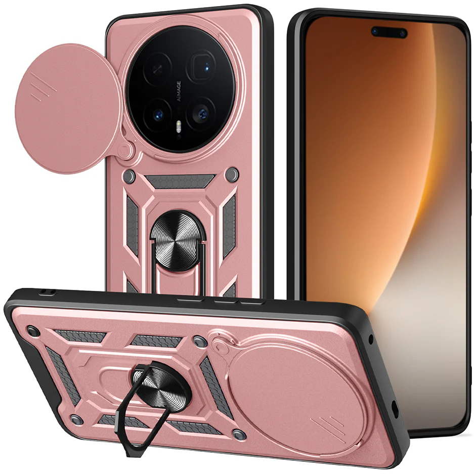 Handyhülle für Honor Magic8 Pro, Techsuit CamShield Series, Roségold / Schwarz