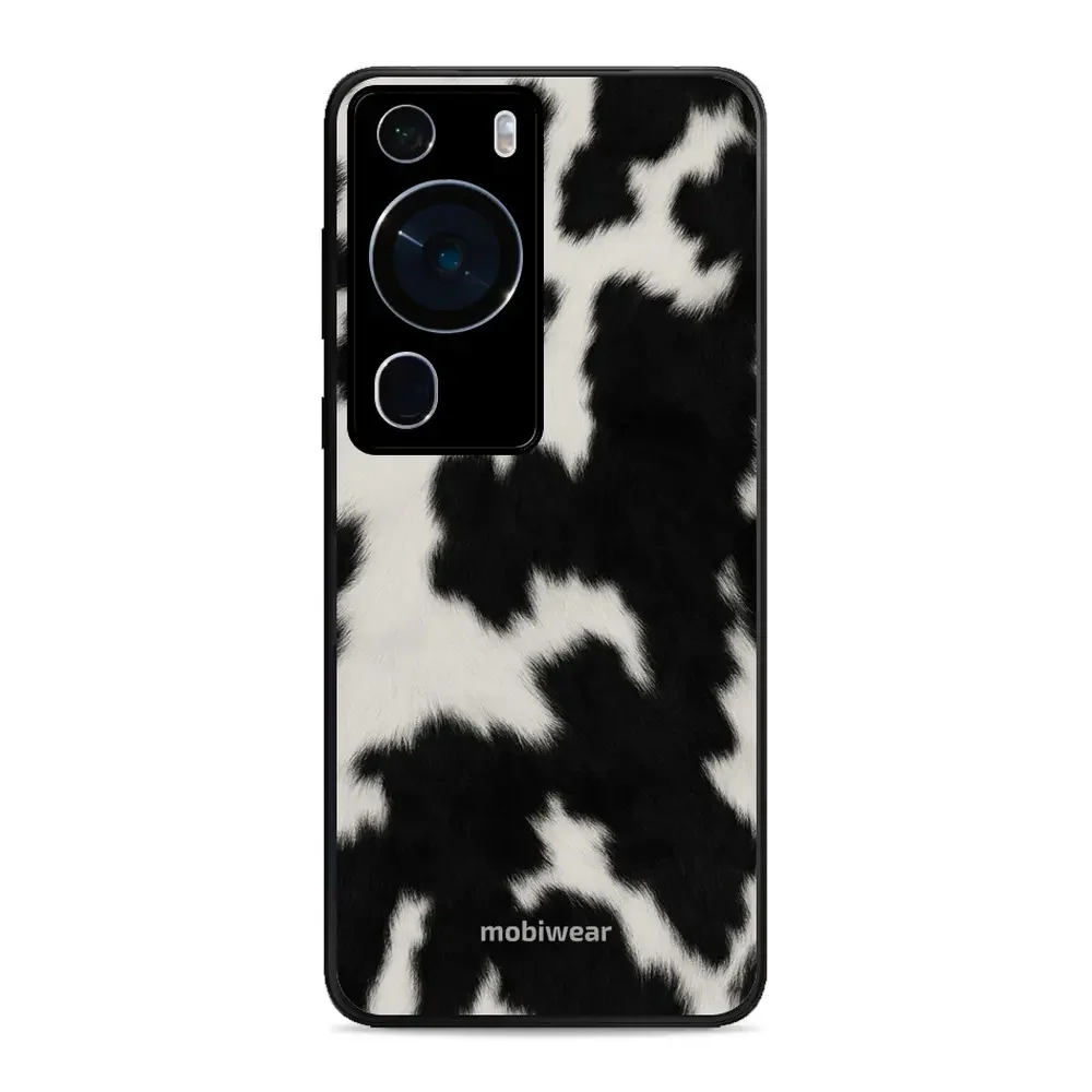 Handyhülle für Huawei P60 Pro, Mobiwear Glossy Case, Kuhfell-Optik