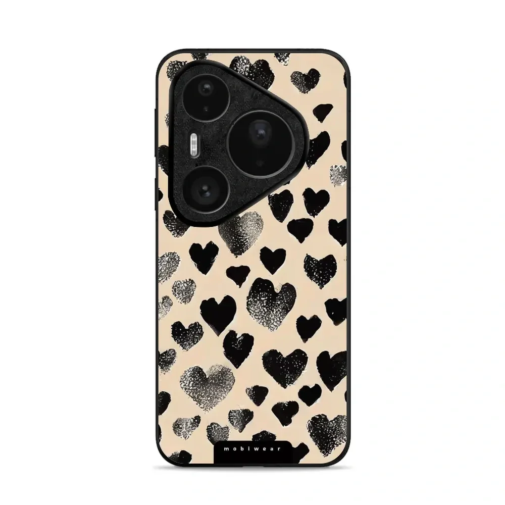 Handyhülle für Huawei Pura 80 Pro / Huawei Pura 80 Pro Plus, Mobiwear Glossy Case, Beige Liebe