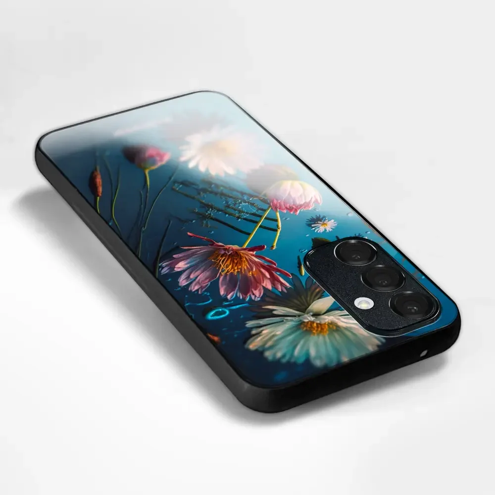Handyhülle für Huawei Pura 80 Ultra, Mobiwear Glossy Case, Blau-Blumig - Image 5