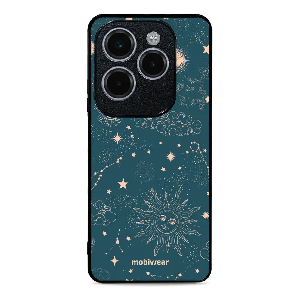 Handyhülle für Infinix Hot 40 Pro, Mobiwear Glossy Case, Astraler Staub