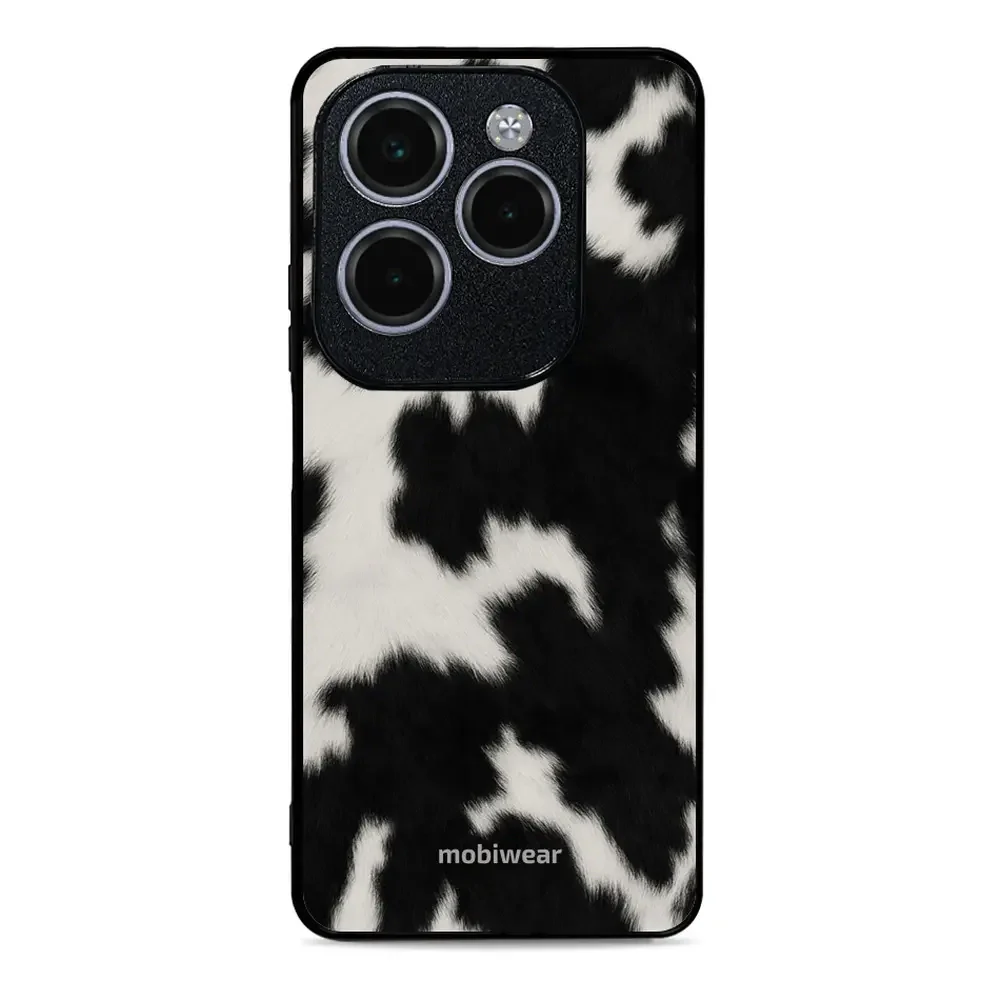Handyhülle für Infinix Hot 40 Pro, Mobiwear Glossy Case, Kuhfell-Optik