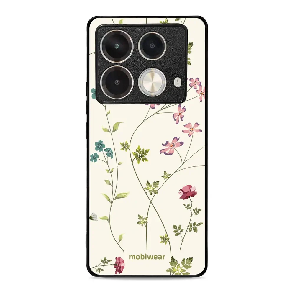 Handyhülle für Infinix Note 40, Mobiwear Glossy Case, Idyllische Blüte