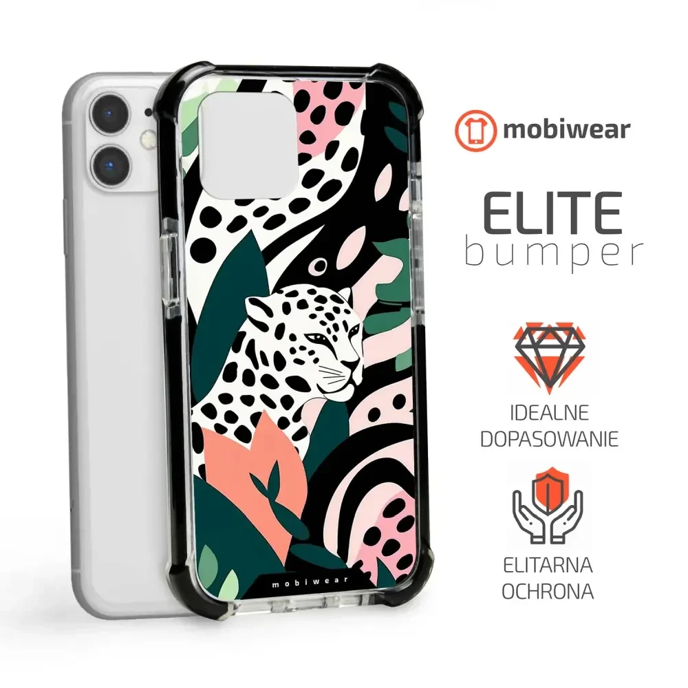Handyhülle für iPhone 11 mit MagSafe, Mobiwear Elite Bumper, Tropischer Gepard - Image 7