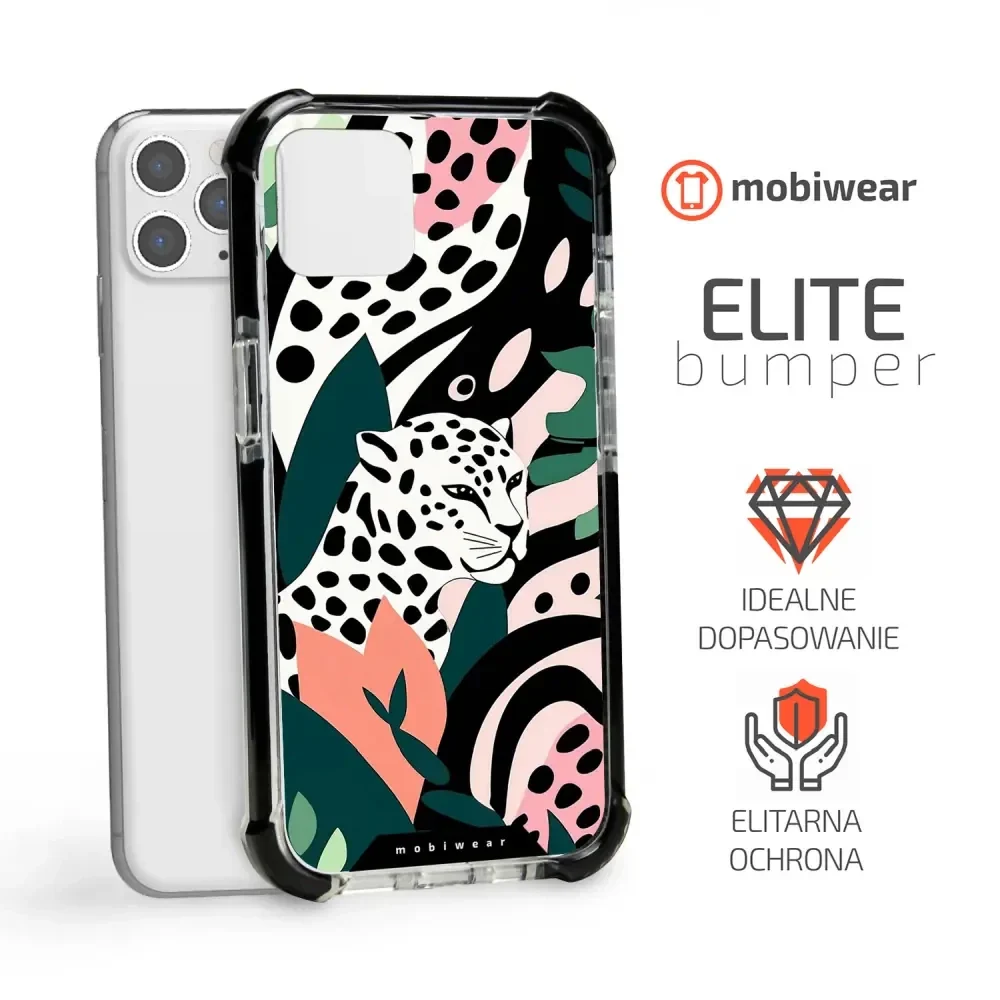 Handyhülle für iPhone 11 Pro Max mit MagSafe, Mobiwear Elite Bumper, Tropischer Gepard - Image 7