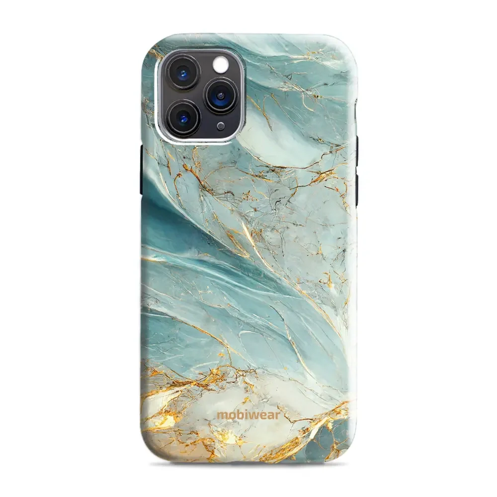 Handyhülle für iPhone 11 Pro Max, Mobiwear Elite Pro, Adern des Azur