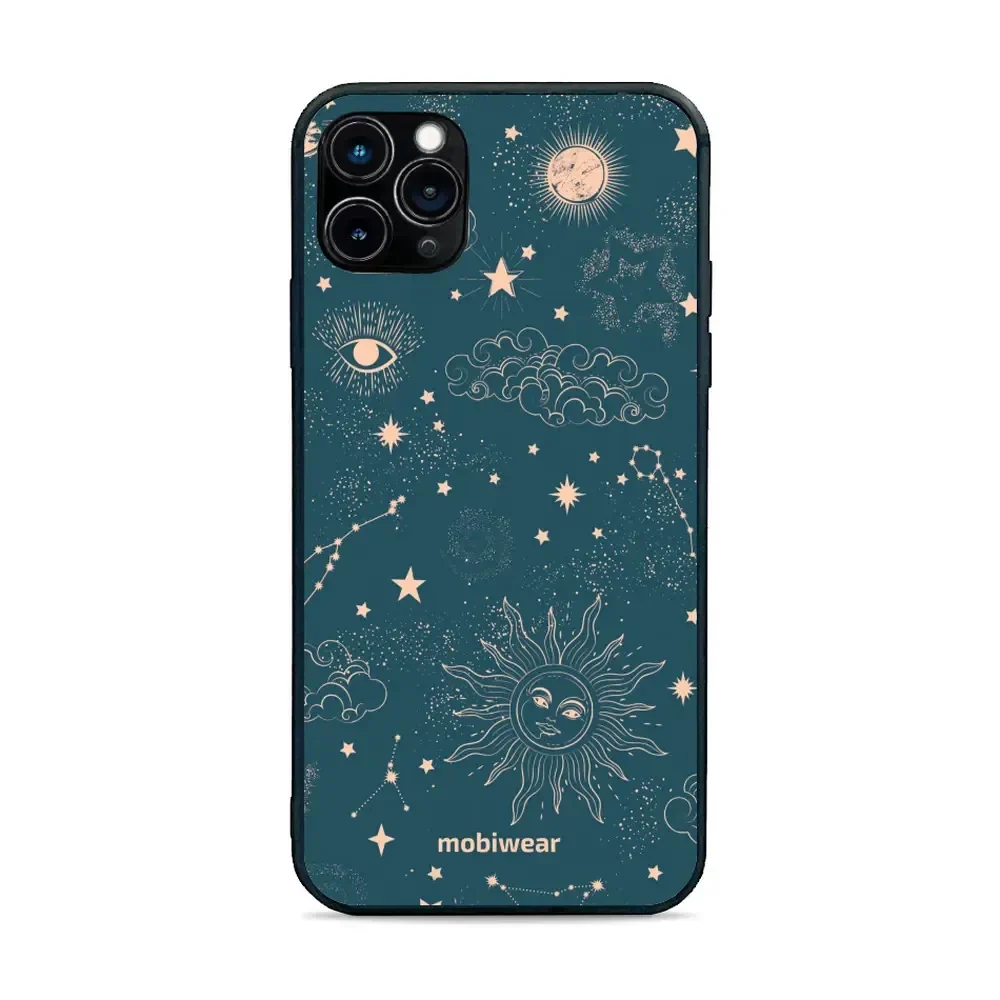 Handyhülle für iPhone 11 Pro Max, Mobiwear Glossy Case, Astraler Staub
