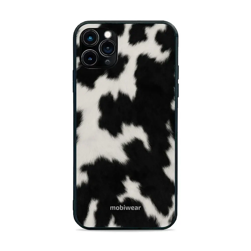 Handyhülle für iPhone 11 Pro Max, Mobiwear Glossy Case, Kuhfell-Optik