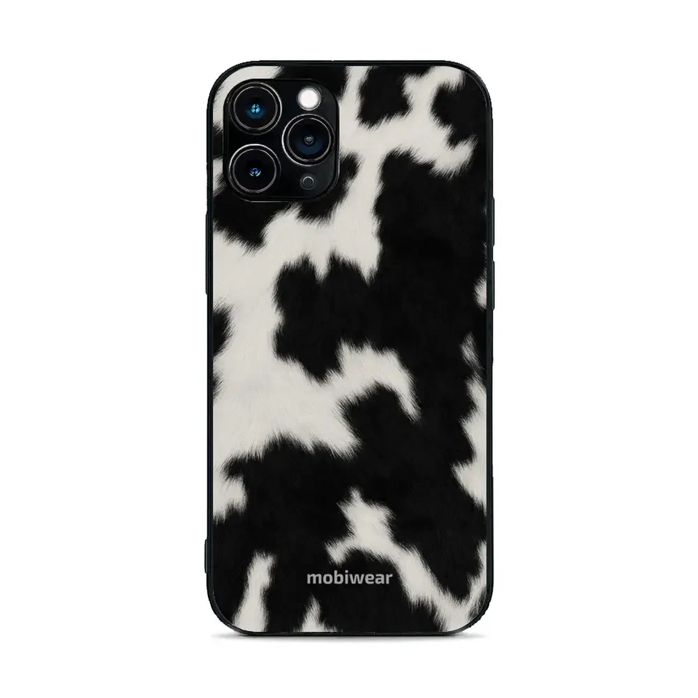 Handyhülle für iPhone 11 Pro, Mobiwear Glossy Case, Kuhfell-Optik