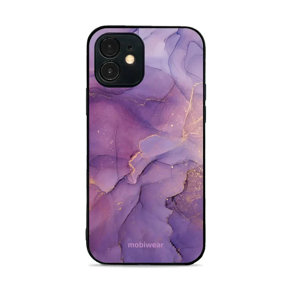 Handyhülle für iPhone 12 Mini, Mobiwear Glossy Case, Violett
