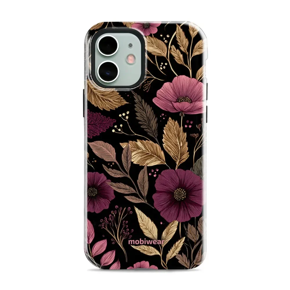 Handyhülle für iPhone 12, Mobiwear Elite Pro, Glamour-Herbst