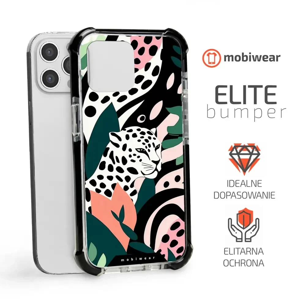 Handyhülle für iPhone 12 Pro Max mit MagSafe, Mobiwear Elite Bumper, Tropischer Gepard - Image 7