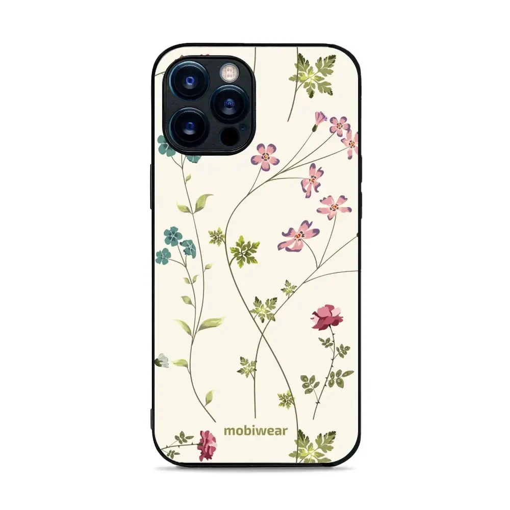 Handyhülle für iPhone 12 Pro Max, Mobiwear Glossy Case, Idyllische Blüte
