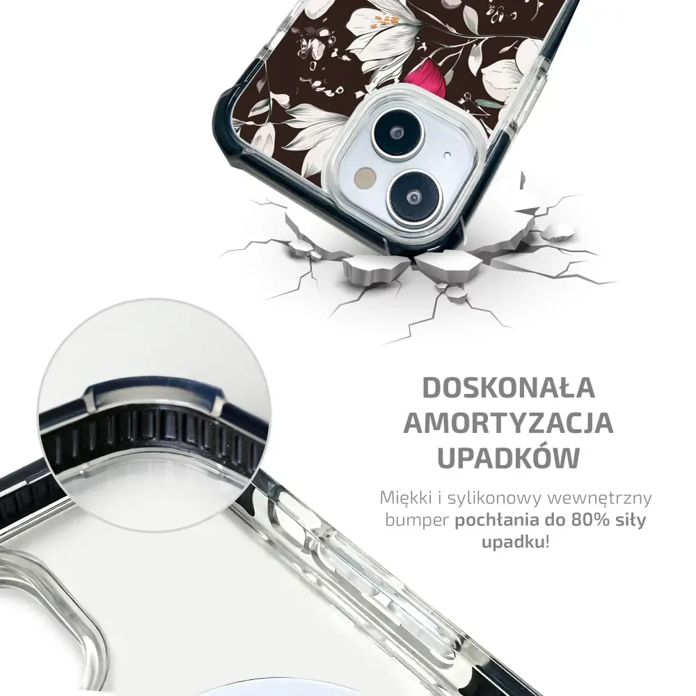 Handyhülle für iPhone 12 Pro mit MagSafe, Mobiwear Elite Bumper, Nachtstrauß - Image 2