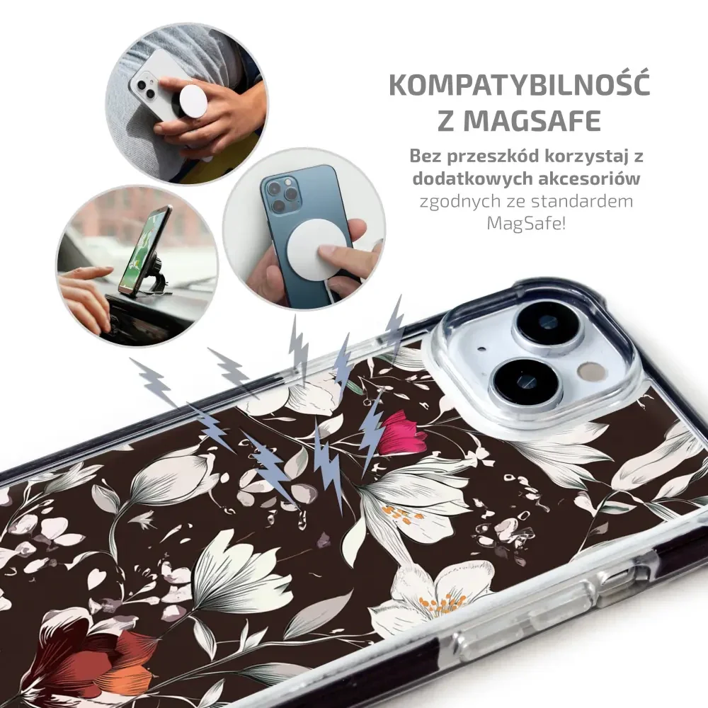 Handyhülle für iPhone 13 mit MagSafe, Mobiwear Elite Bumper, Nachtstrauß - Image 6