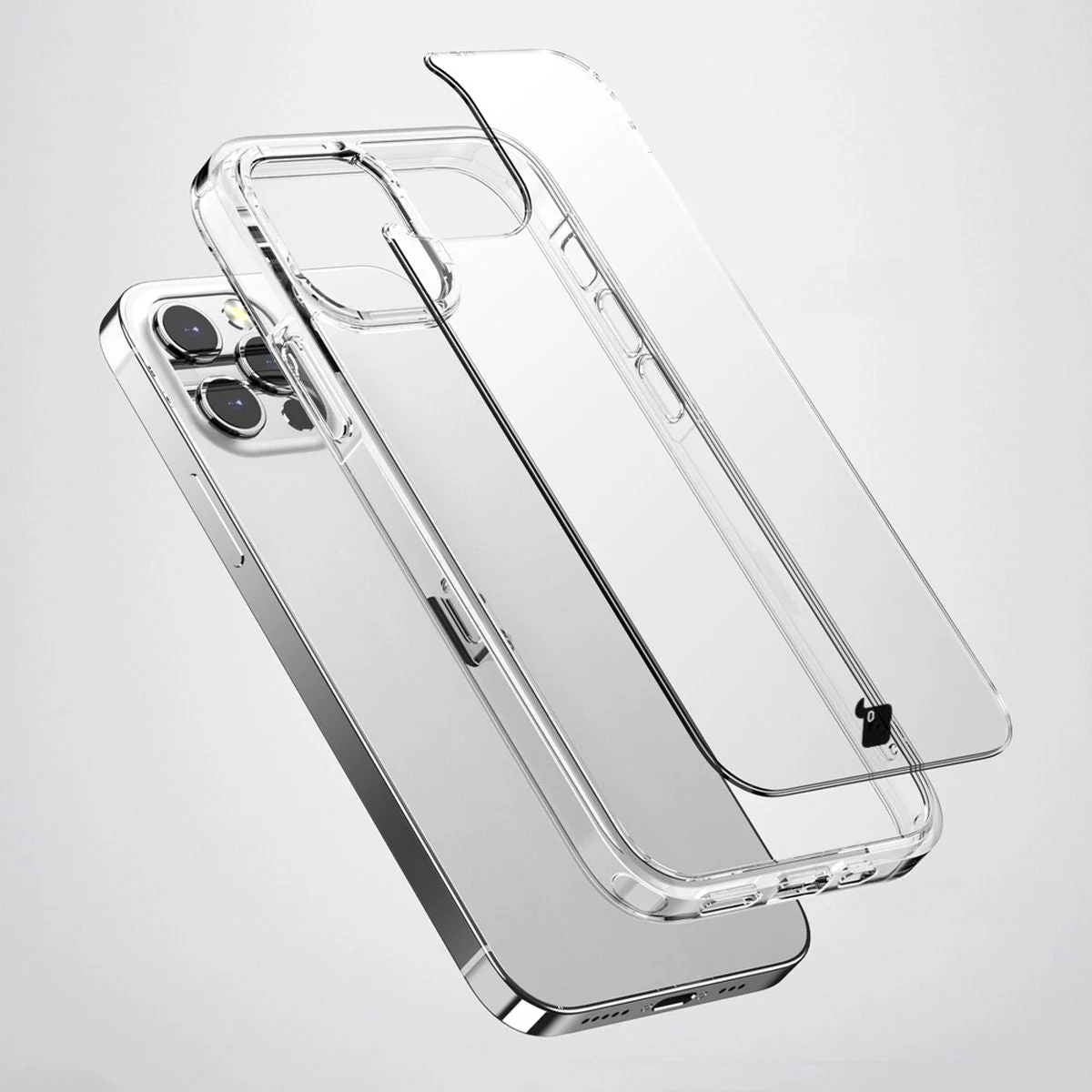 Handyhülle für iPhone 13 Pro, Bizon Case Halo, Transparent - Image 3