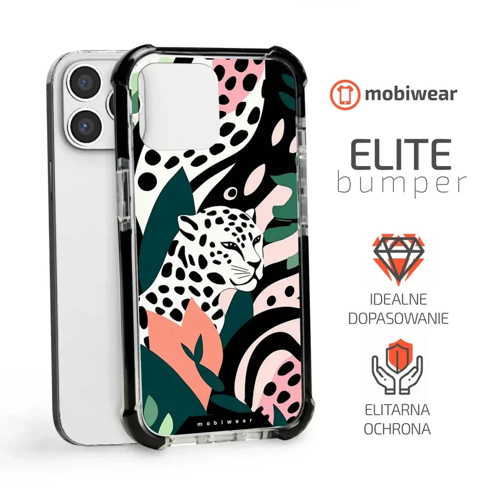 Handyhülle für iPhone 13 Pro Max mit MagSafe, Mobiwear Elite Bumper, Tropischer Gepard - Image 7
