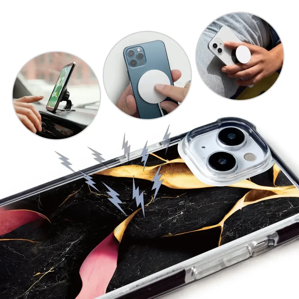 Handyhülle für iPhone 13 Pro Max mit MagSafe, Mobiwear Elite Bumper, Vergoldetes Erz - Image 16