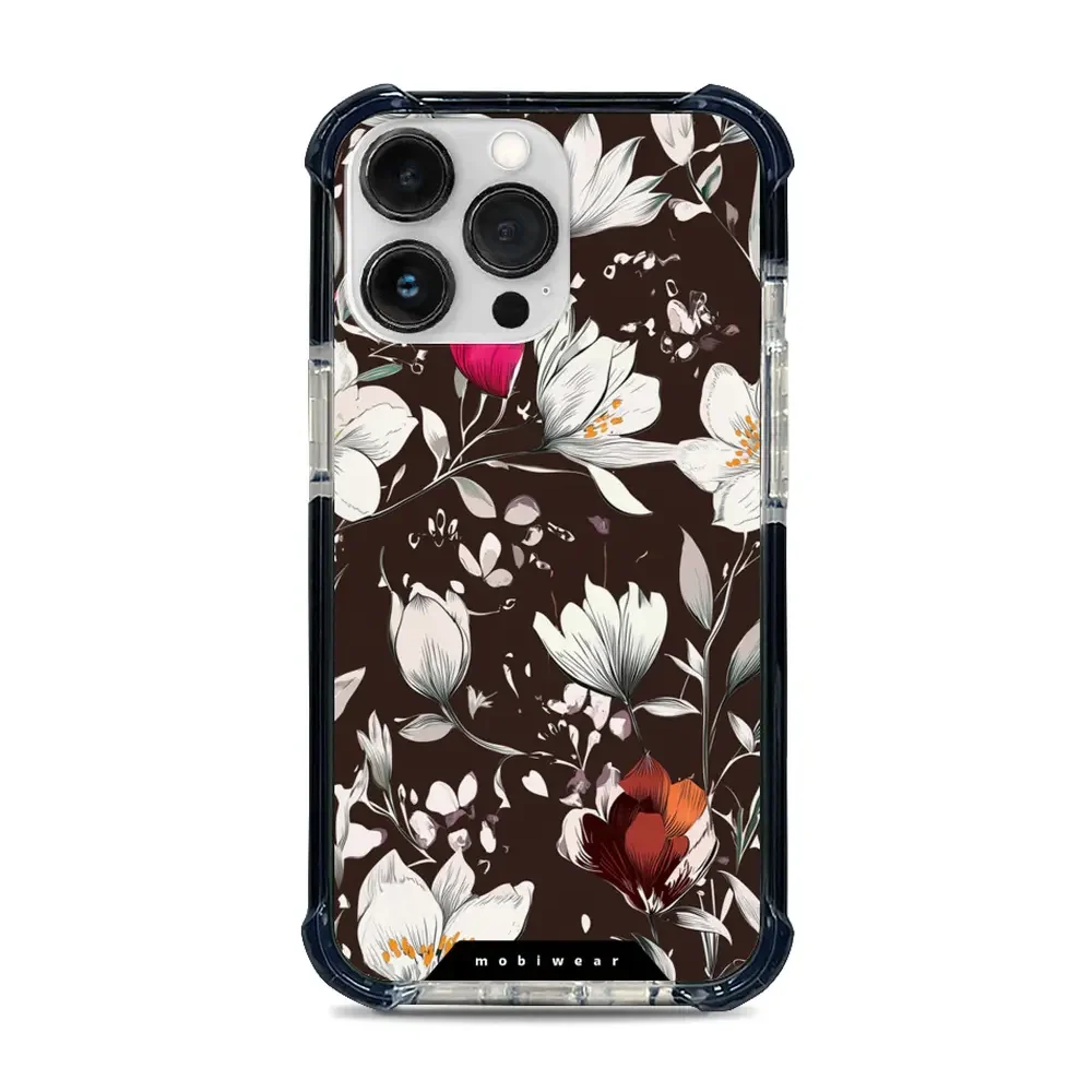 Handyhülle für iPhone 13 Pro mit MagSafe, Mobiwear Elite Bumper, Nachtstrauß