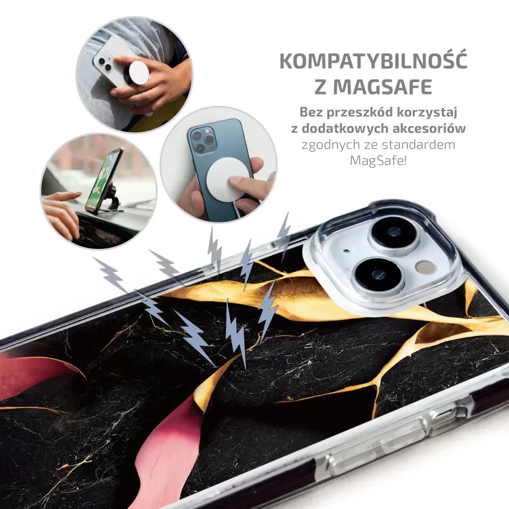 Handyhülle für iPhone 14 Plus mit MagSafe, Mobiwear Elite Bumper, Vergoldetes Erz - Image 6