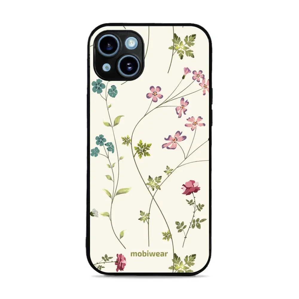 Handyhülle für iPhone 14 Plus, Mobiwear Glossy Case, Idyllische Blüte