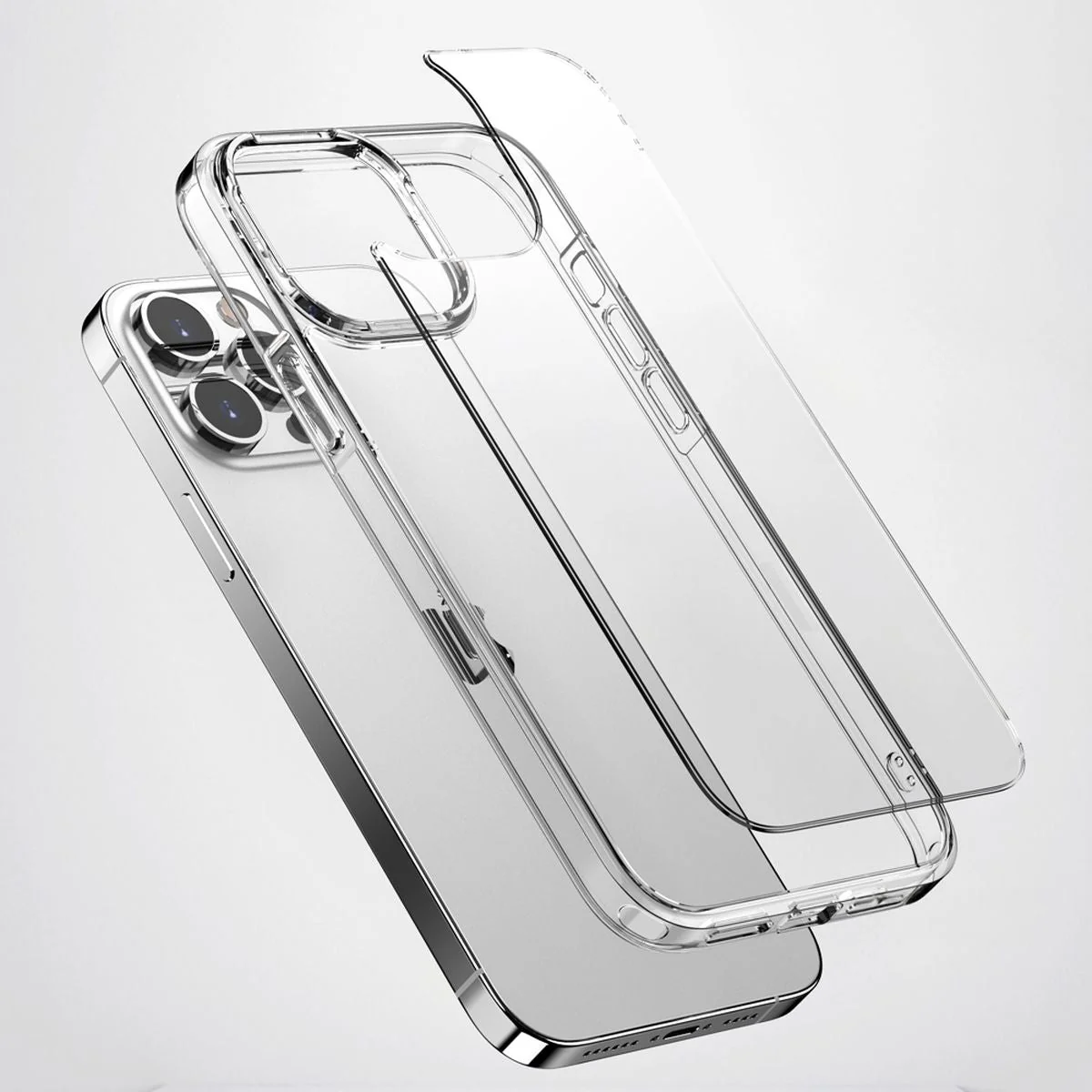 Handyhülle für iPhone 14 Pro Max, Bizon Case Halo, Transparent - Image 3