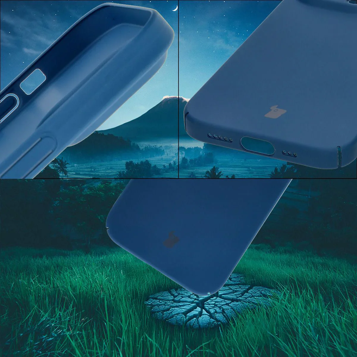 Handyhülle für iPhone 14 Pro Max, Bizon Case Lupka, Blau - Image 5