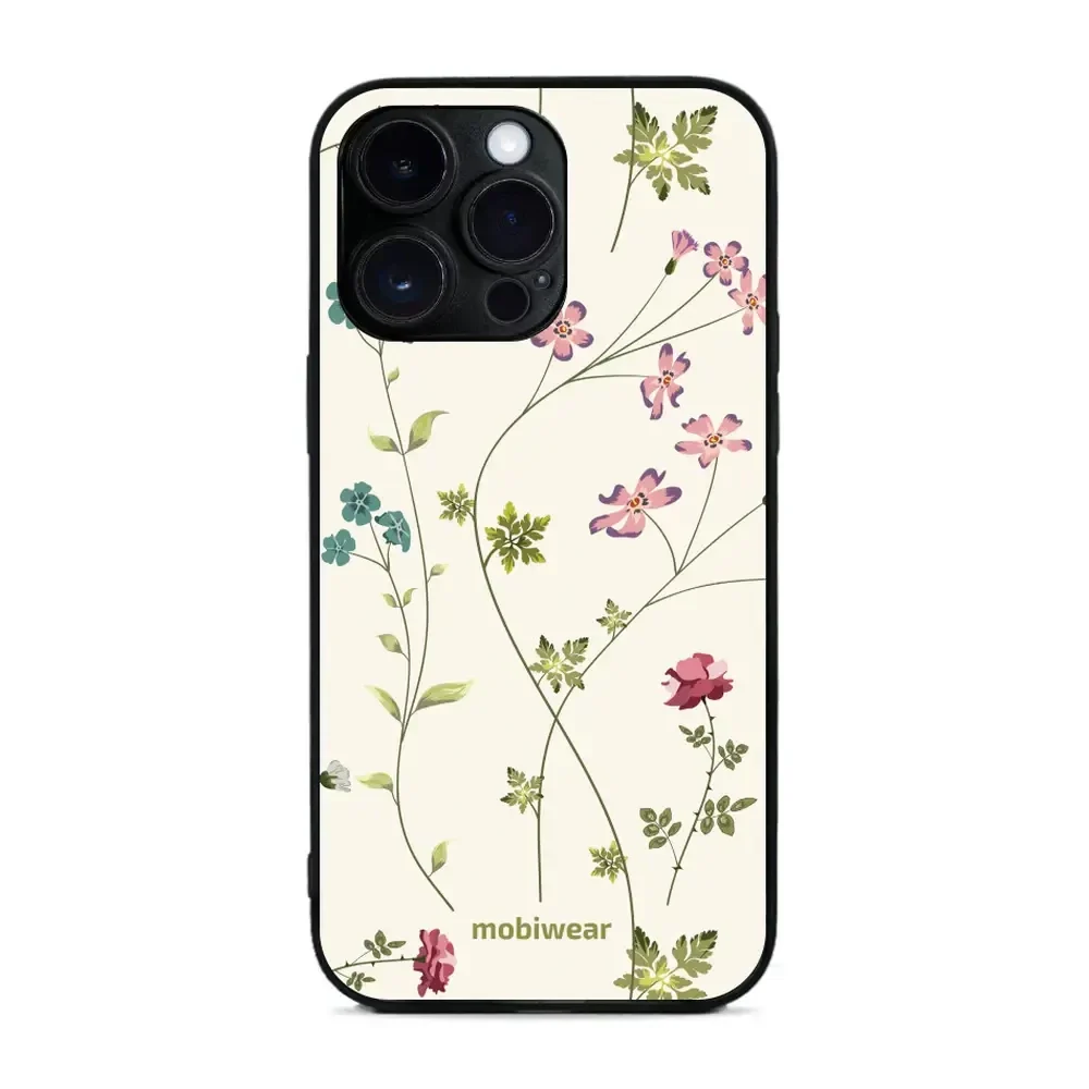 Handyhülle für iPhone 14 Pro Max, Mobiwear Glossy Case, Idyllische Blüte