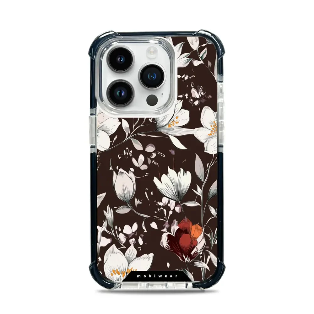 Handyhülle für iPhone 14 Pro mit MagSafe, Mobiwear Elite Bumper, Nachtstrauß