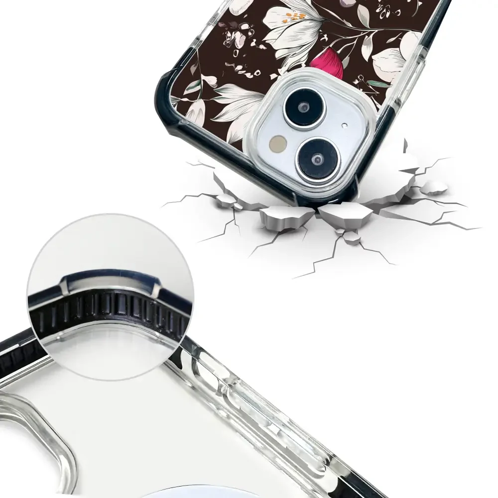 Handyhülle für iPhone 14 Pro mit MagSafe, Mobiwear Elite Bumper, Nachtstrauß - Image 11