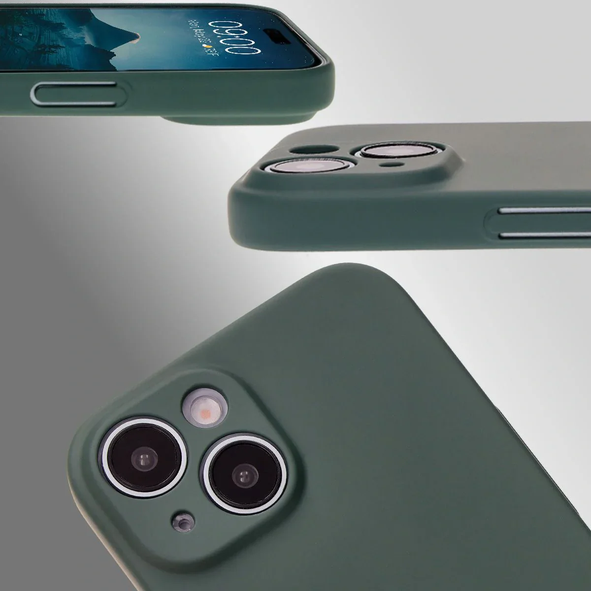 Handyhülle für iPhone 15, Bizon Case Lupka, Grün - Image 4