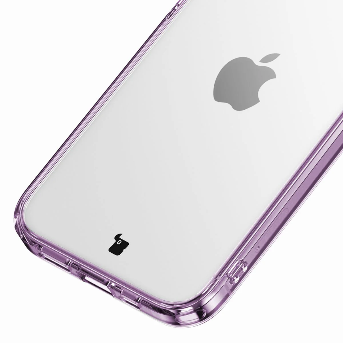 Handyhülle für iPhone 15 Pro, Bizon Case Halo, Transparent-Violett - Image 5
