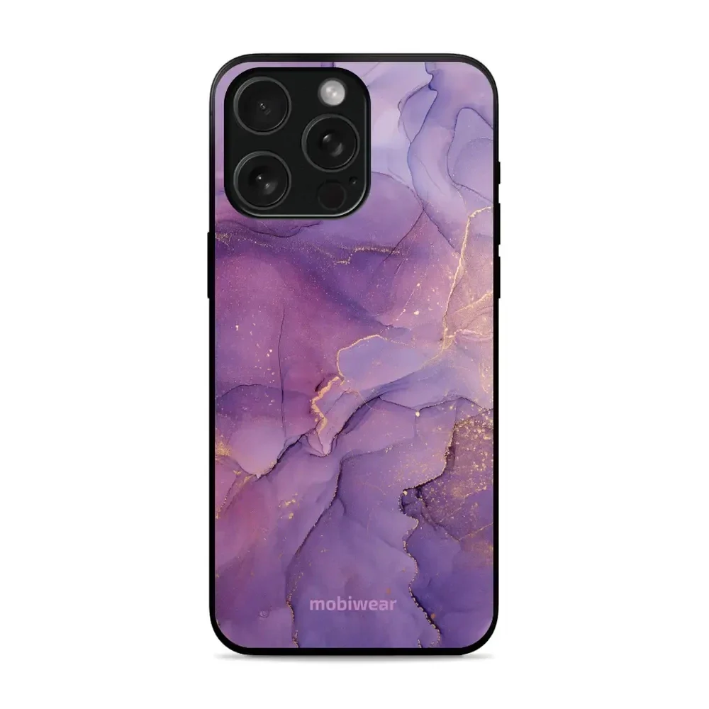 Handyhülle für iPhone 15 Pro, Mobiwear Glossy Case, Violett