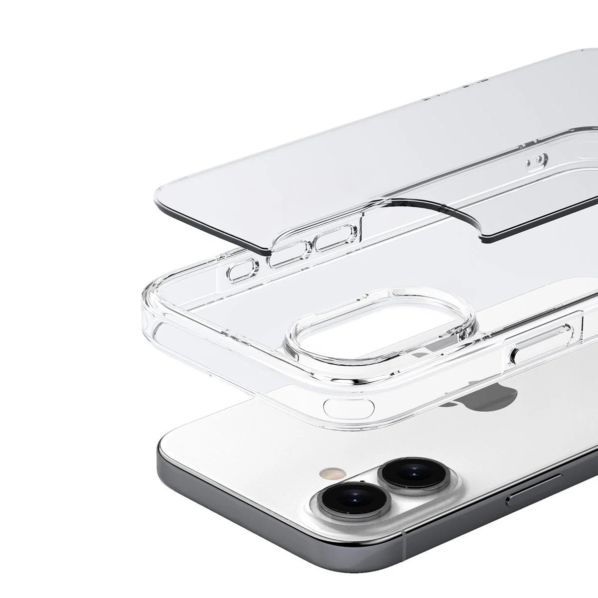Handyhülle für iPhone 16, Bizon Case Halo, Transparent - Image 3